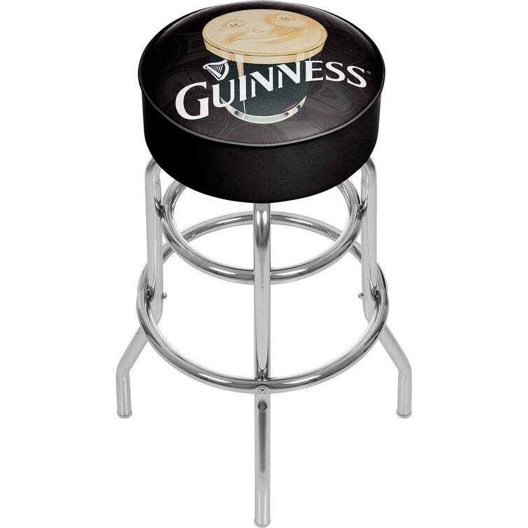 Trademark global padded swivel best sale bar stool with back